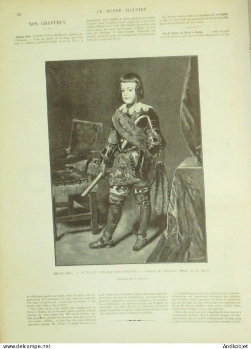 Le Monde illustré 1895 n°1999 Mont St-Bernard (74) Italie Aoste palais du Quirinal