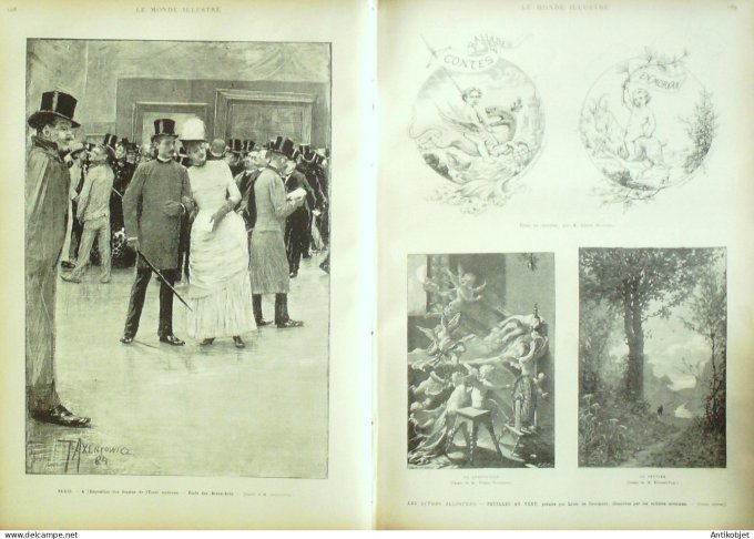 Le Monde illustré 1884 n°1404 Saïgon Palais Andorre Egypte Souakim cirque Molier