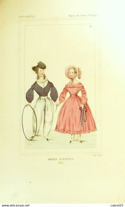 Mode Enfant de 1839 sous LOUIS PHILIPPE
