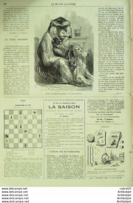Le Monde illustré 1869 n°660 Turquie Constantinople Tcheragan Egypte Thebes El Guishr Stamboul