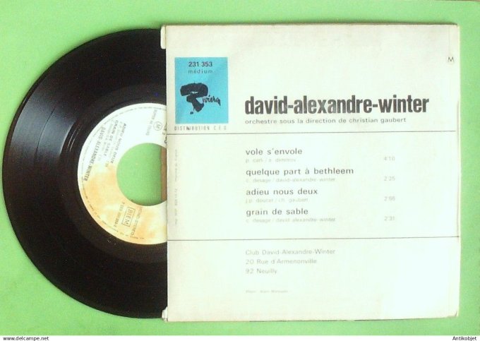 Winter David Alexandre 45T EP Vole s'envole 1969