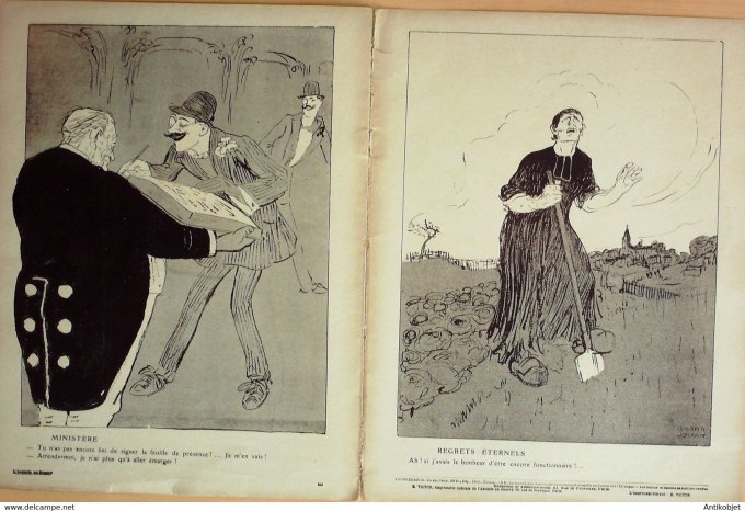 L'Assiette au beurre 1908 # 403 Statut des Fonctionnaires Grandjouan
