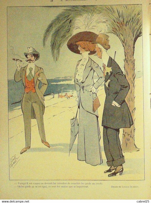 Le Rire 1910 n°367 Markous Fabiano Mirande Burret Bofa Maréchal Cappiello Plumet