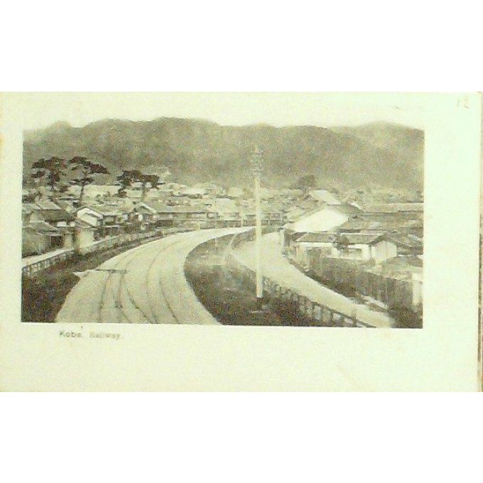 Carte Postale Japon KOBE chemin de fer 1905