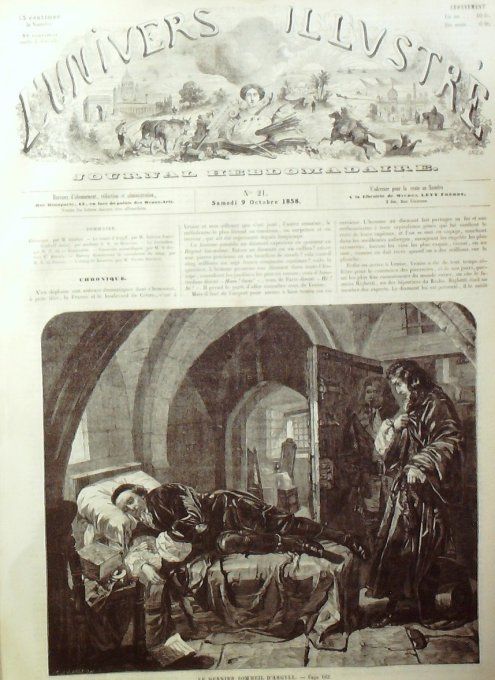 L'Univers illustré 1858 #  21 Munster (57) l'étang Comte d'Argyll