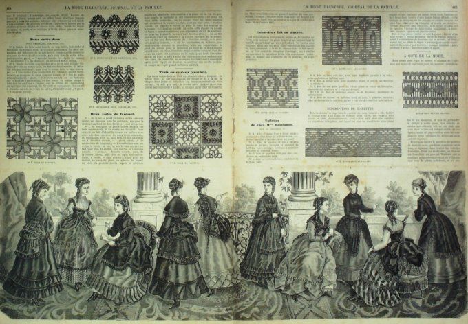 Journal Mode illustrée 1869 # 21 Capuchon d'été
