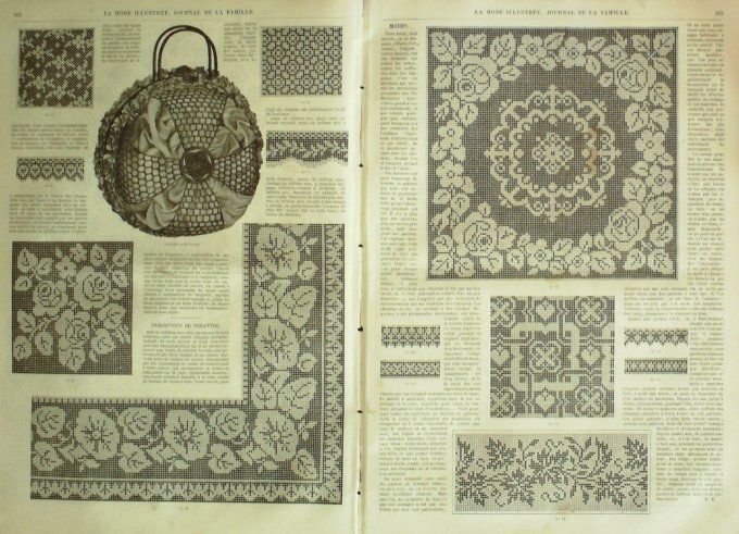 Journal Mode illustrée 1865 # 21 Chapeaux d'été