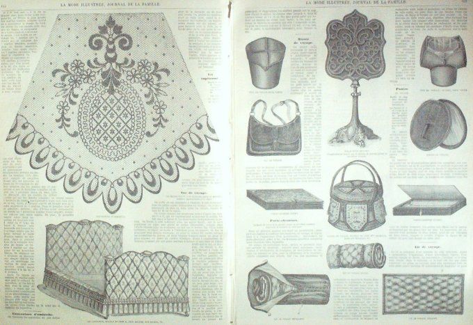 Journal Mode illustrée 1869 # 21 Capuchon d'été