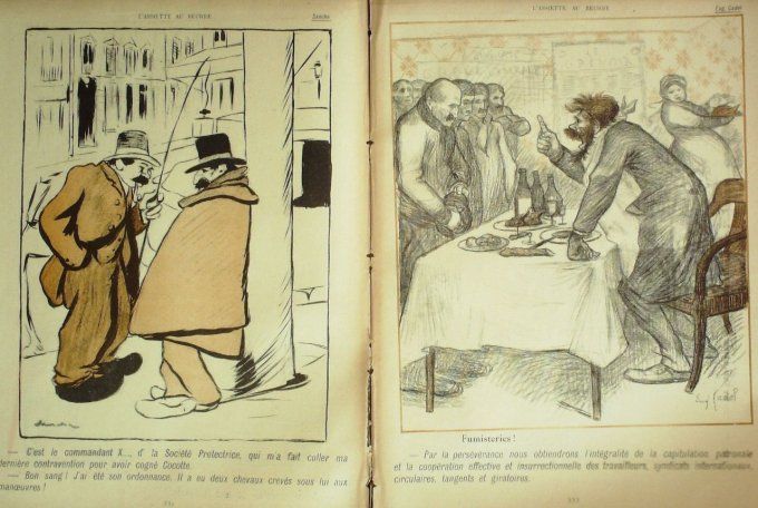 L'Assiette au beurre 1901 n° 21 Transvaal Coq gaulois Sancha Willette Cadel