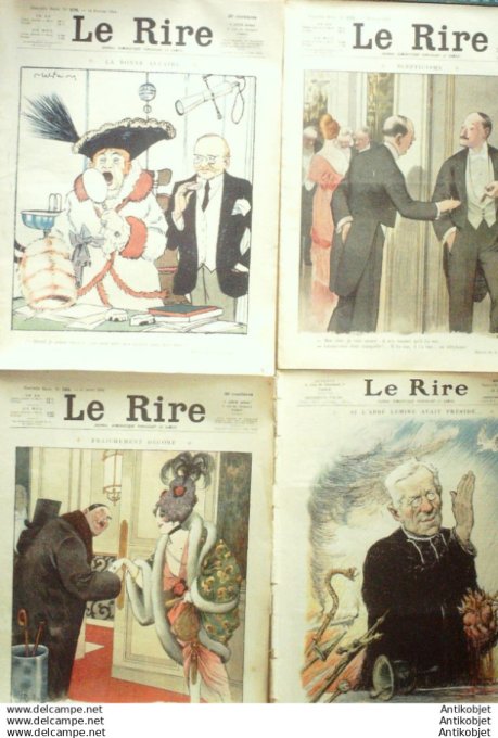 Le Rire 1914 lot 4 revues Mirande Ostoya Nollat Radiguet Laborde Laurens Guillaume