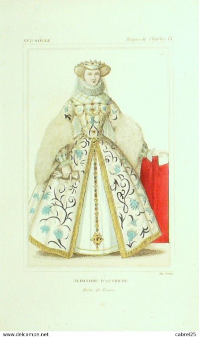 D'Autriche Eléonore Reine De France 16ème 1852