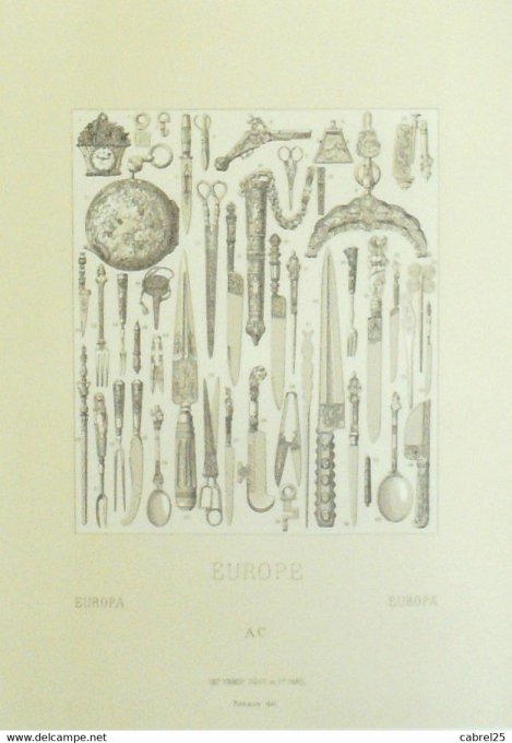 Objet Poinçons ciseaux fourchettes cuillers couteaux