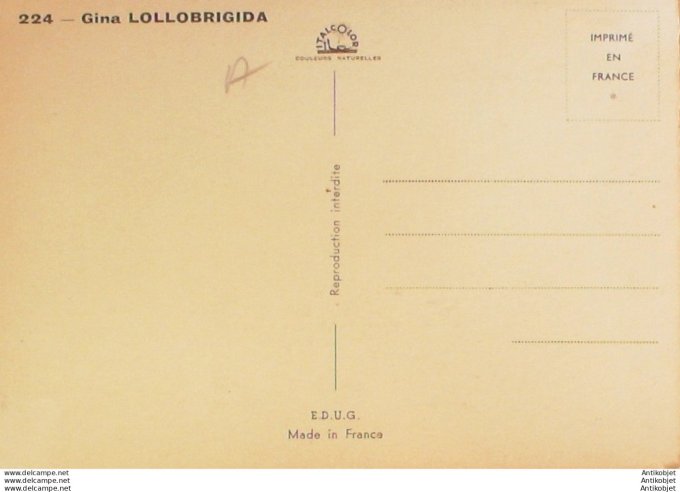 Lolobrigida Gina (Photo ) 1950