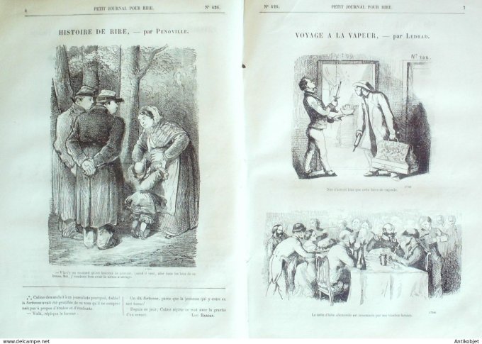 Petit journal pour Rire 1863 # 426 Physiologie de la Museliere Randon