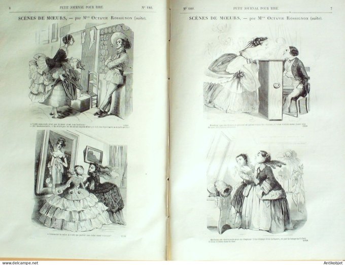 Petit journal pour Rire 1858 # 180 Les Musiciens Girin