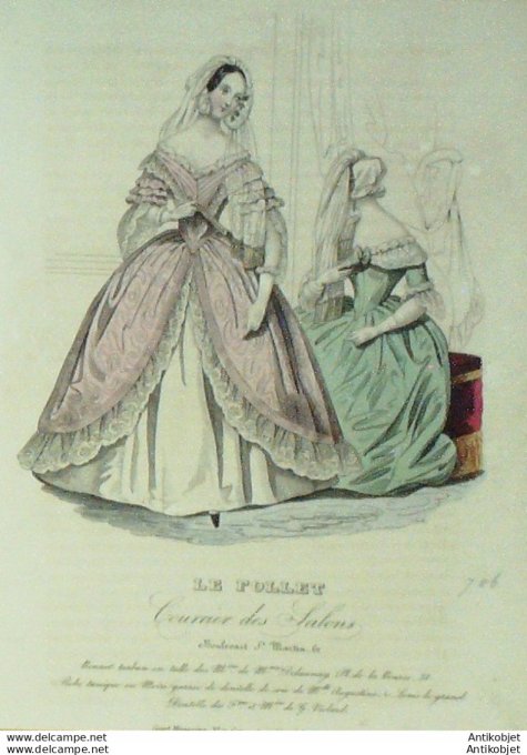 Le Follet 1841 # 706 Robe tunique en moire
