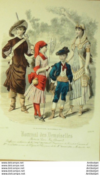 Journal de Demoiselles 1881 # 4297b Travestissements