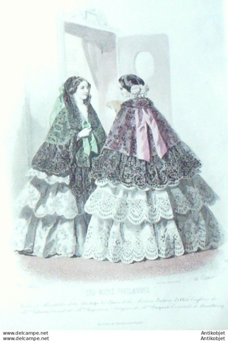 Gravure La Mode illustrée 1880 n° 2 (maison Bréant-Castel)