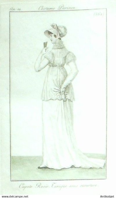 Costume Parisien 1804 an 12 # 562 (eau forte) Tunique sans ouverture