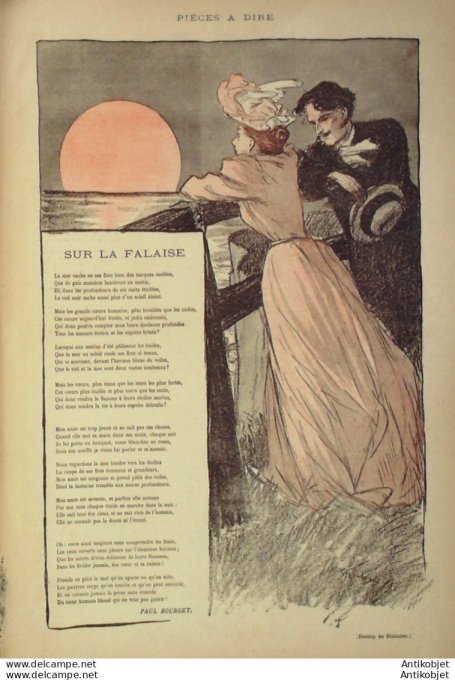 Gil Blas 1893 n°31 René MAIZEROY TRIMOUILLAT Paul BOURGET GUIDE