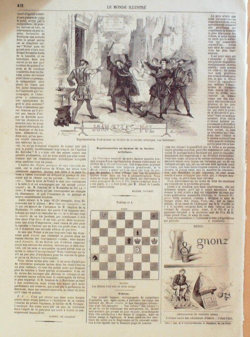 Le Monde illustré 1861 n°221 Siam Foskai Abdul Medjid Mahmoud II