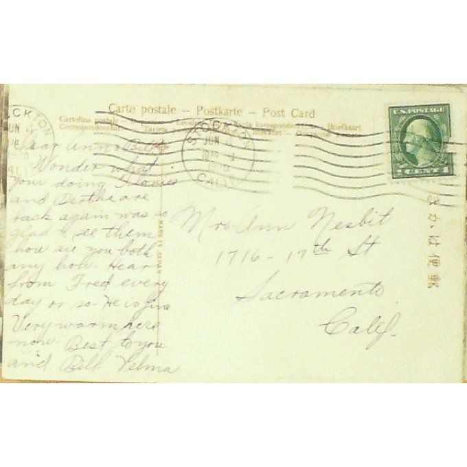 Carte Postale Japon KOBE SANNO MIYA DORI 1912