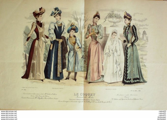 Gravure de mode Le Moniteur 1898 n°06
