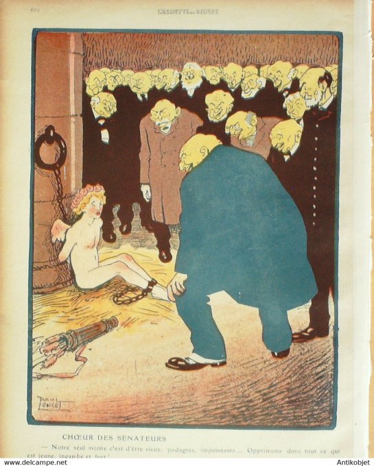 L'Assiette au beurre 1908 # 406 Les Sénateurs Poncet Paul