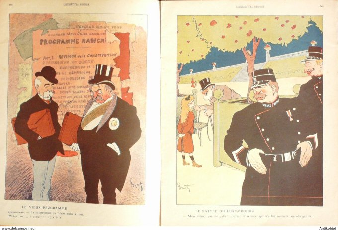 L'Assiette au beurre 1908 # 406 Les Sénateurs Poncet Paul