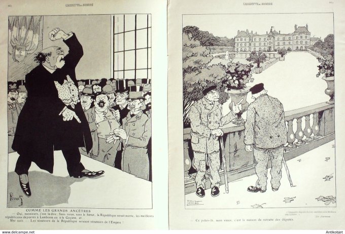 L'Assiette au beurre 1908 # 406 Les Sénateurs Poncet Paul