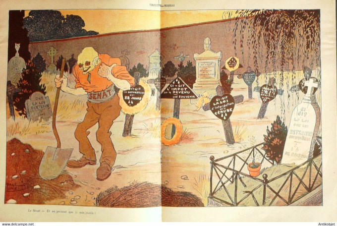 L'Assiette au beurre 1908 # 406 Les Sénateurs Poncet Paul