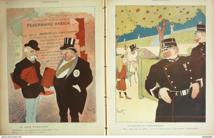 L'Assiette au beurre 1908 # 406 Les Sénateurs Poncet Paul