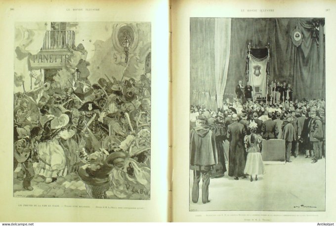 Le Monde illustré 1898 n°2146 Floride Key-West fort Taylor Madrid slie Weeckly