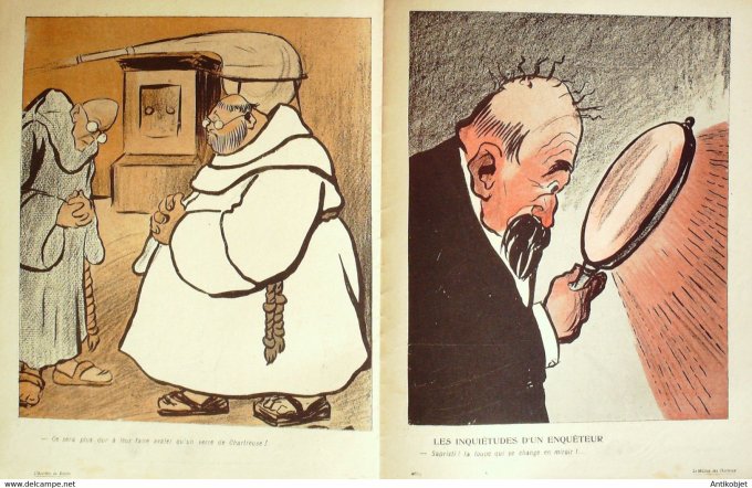 L'Assiette au beurre 1904 # 172 Le million des Chartreux Camara