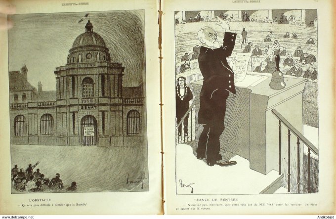 L'Assiette au beurre 1908 # 406 Les Sénateurs Poncet Paul