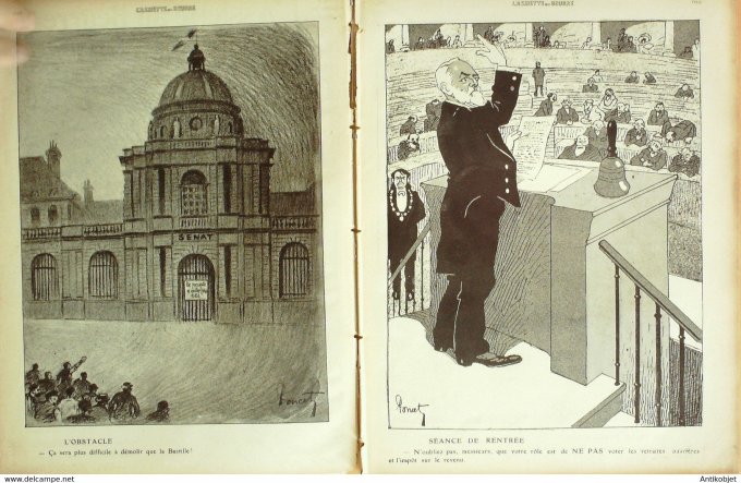 L'Assiette au beurre 1908 n°406 Les Sénateurs Poncet Paul