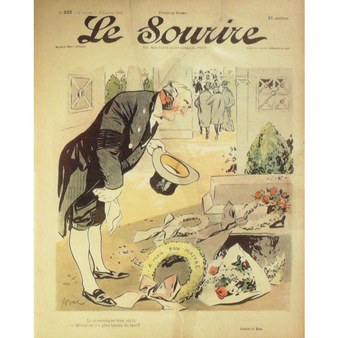 Le Sourire 1904 n°222 DOMESTIQUE BAC LHOMME BERTRAND MIRANDE RALES