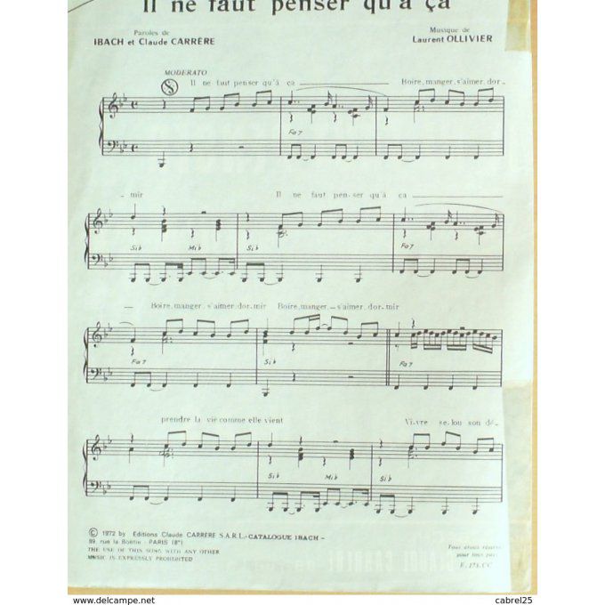 Mathias Il Ne Faut Penser Qu'a Ca 1972
