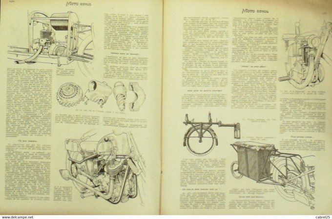 Moto Revue 1929 n° 353 Sidecar FN 500 Norton 398 350 Olympia Show O.E.C 350 Barnett