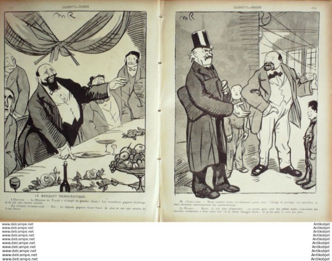 L'Assiette au beurre 1910 # 468 Les Reformes du Travail Radiguet bMaurice