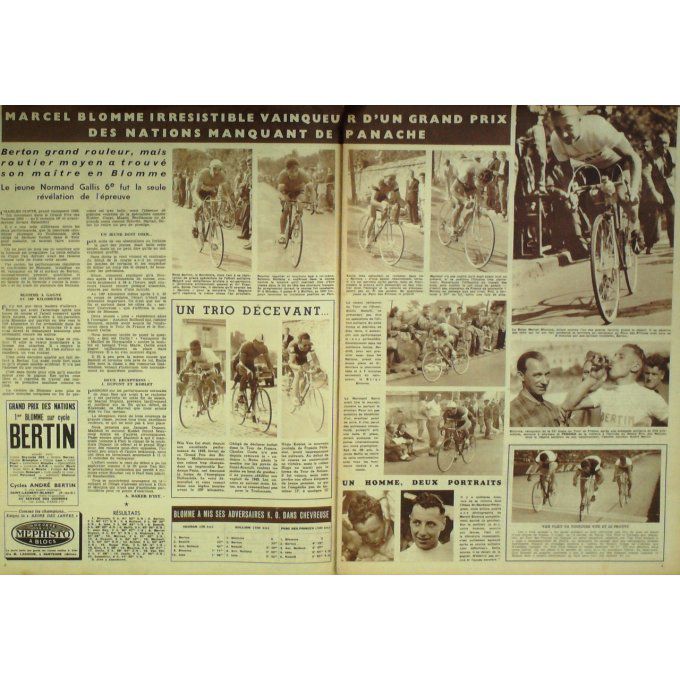 Miroir Sprint 1950 #  223 18 Sep La Motta Blomme France Suede Dauthuille Schmelling