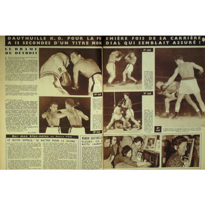 Miroir Sprint 1950 #  223 18 Sep La Motta Blomme France Suede Dauthuille Schmelling