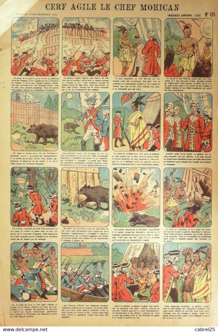 Cerf Agile Le Chef Mohican (Pellerin d'epinal)