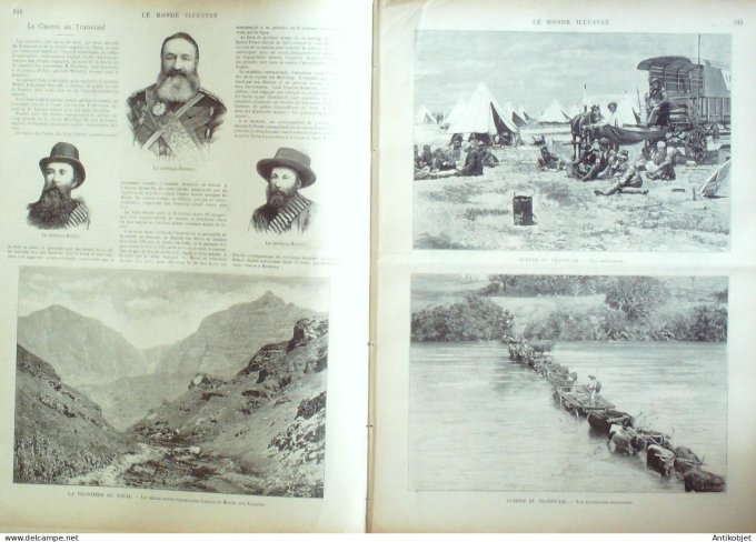 Le Monde illustré 1899 n°2222 Afrique-Sud Prétoria Bloempontein transvaal Natal Marseille (13)