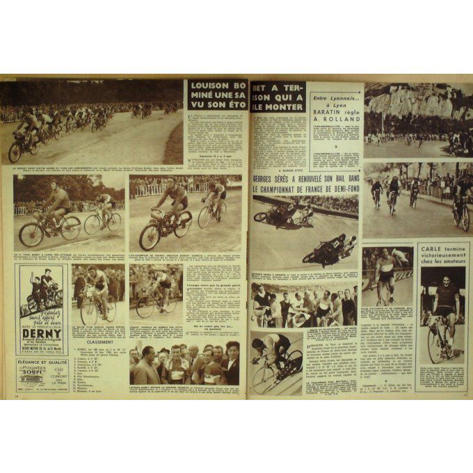 Miroir Sprint 1950 #  224 25 Sep Sillon Bobet Baratin Seres Sillon Mathieu Van Dam