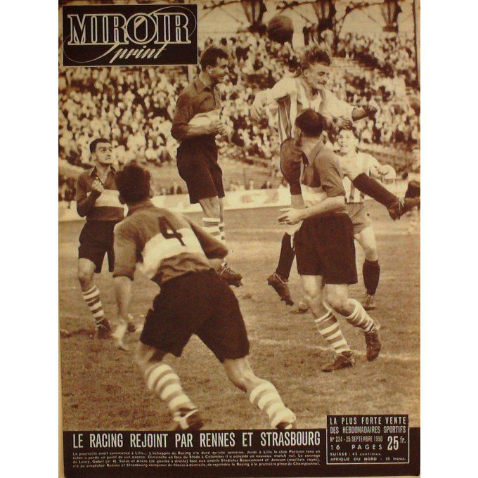 Miroir Sprint 1950 #  224 25 Sep Sillon Bobet Baratin Seres Sillon Mathieu Van Dam