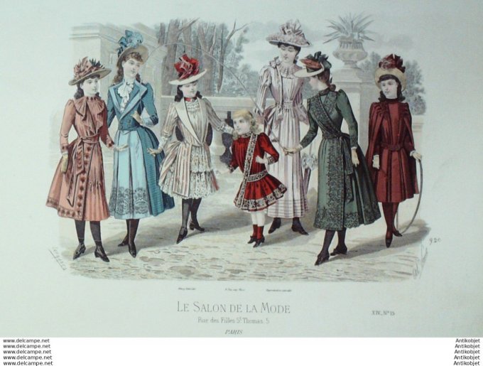 Gravure Mode Salon 1888 #  920 (Old Fashion plate)