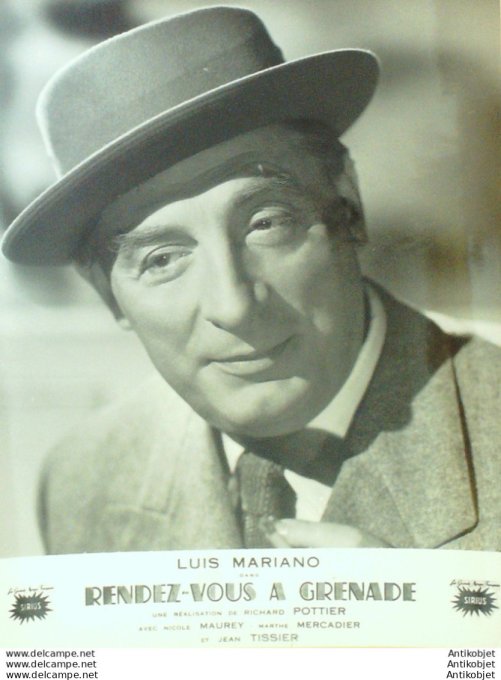 Rendez-Vous A Grenade Tissier Jean (Photo De Presse) 1952