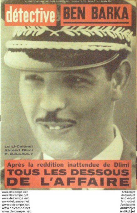 Détective 1966 # 1061 St-Laurent-du-Pont Ben Barka Amiens Bourges  Isigny/Mer Lyon