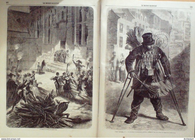 Le Monde illustré 1862 n°298 Siam royaume Mexique Ferrières (77) Rothschild